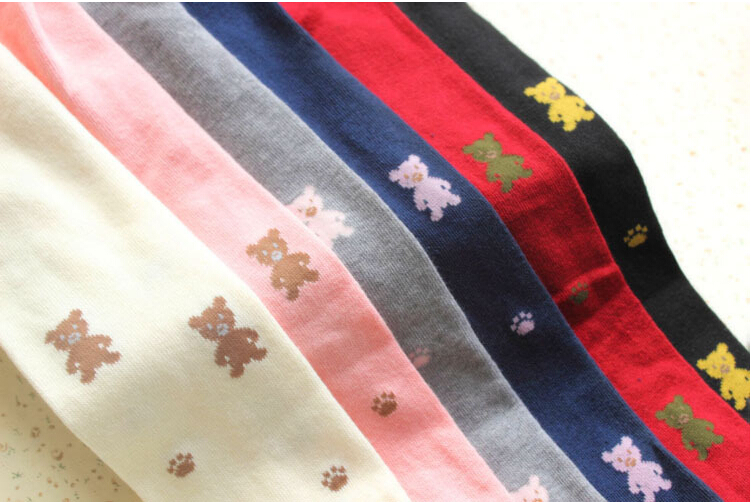 Baby-bear-pattern-embroidered-cotton-tights-wholesale