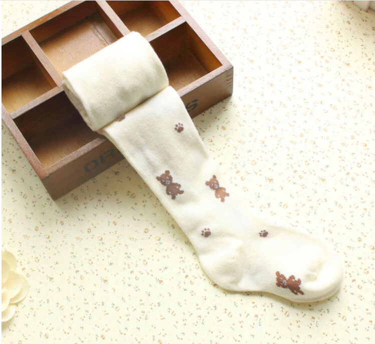 Baby-bear-pattern-embroidered-cotton-tights-wholesale