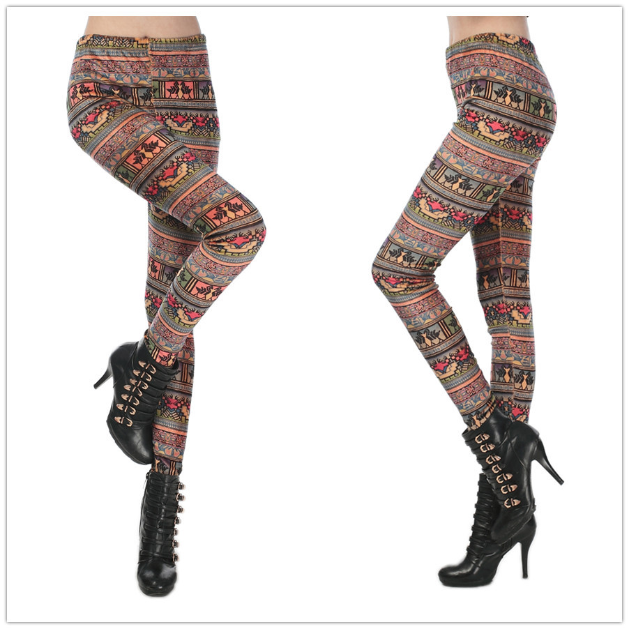 Geometric-pattern-cotton-leggings-factory