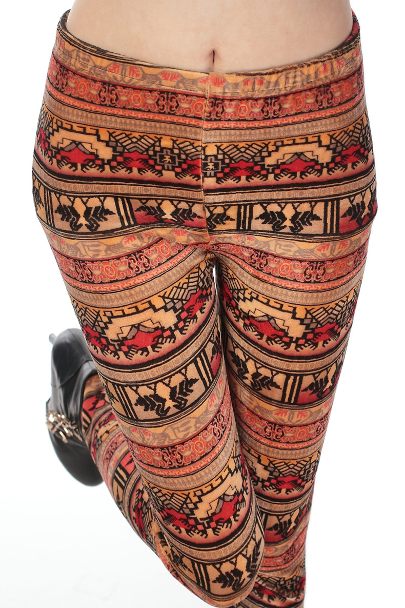 Geometric-pattern-cotton-leggings-factory