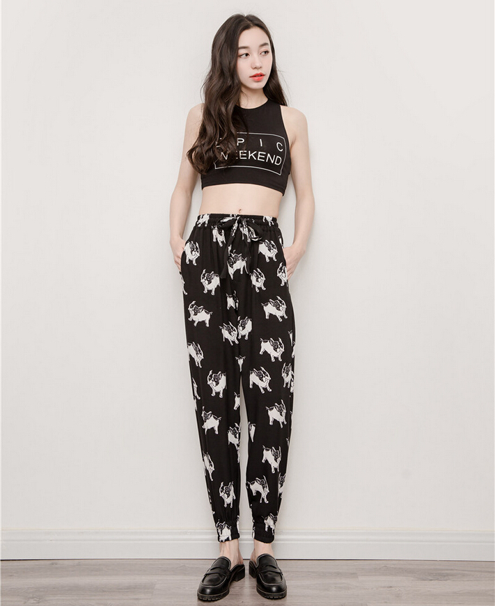 Printing-female-leisure-cool-bask-in-pants-wholesale