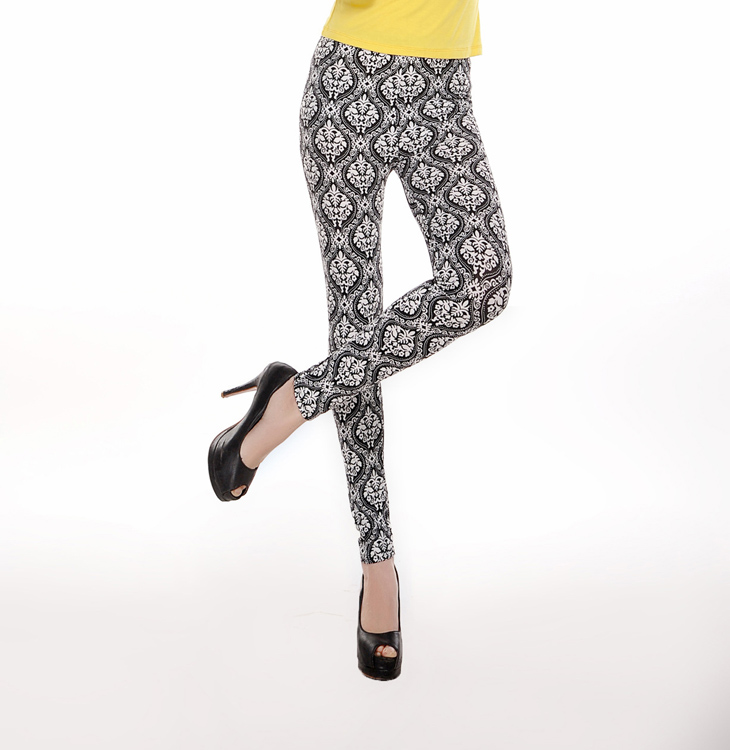 Fashion-flower-print-leggings-wholesale