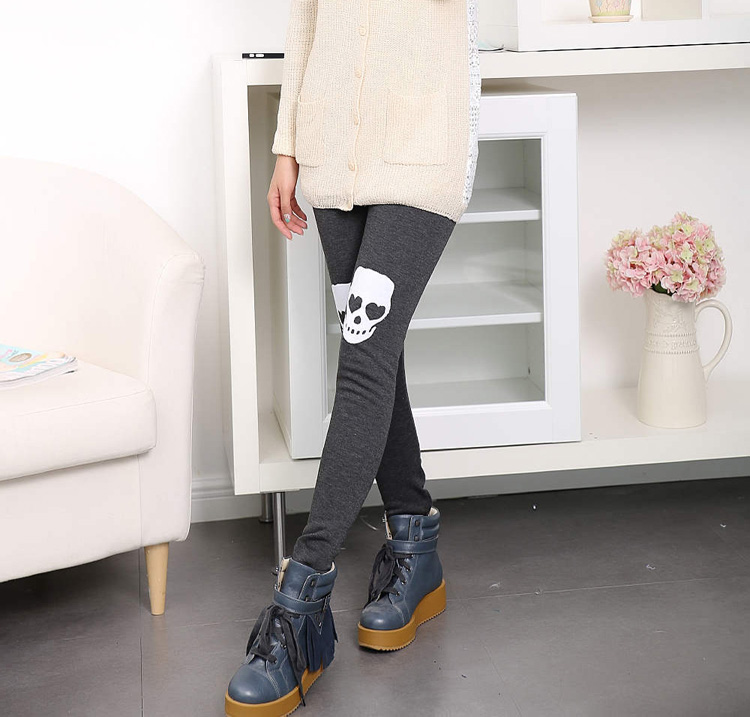 Skull-head-velour-leggings-wholesale