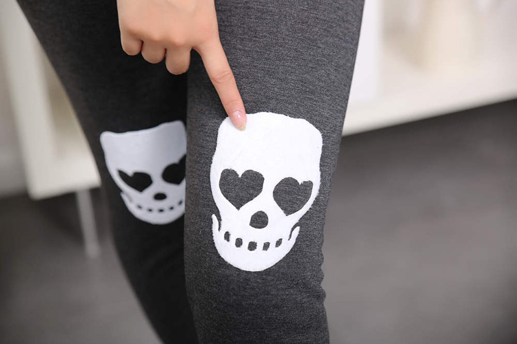 Skull-head-velour-leggings-wholesale