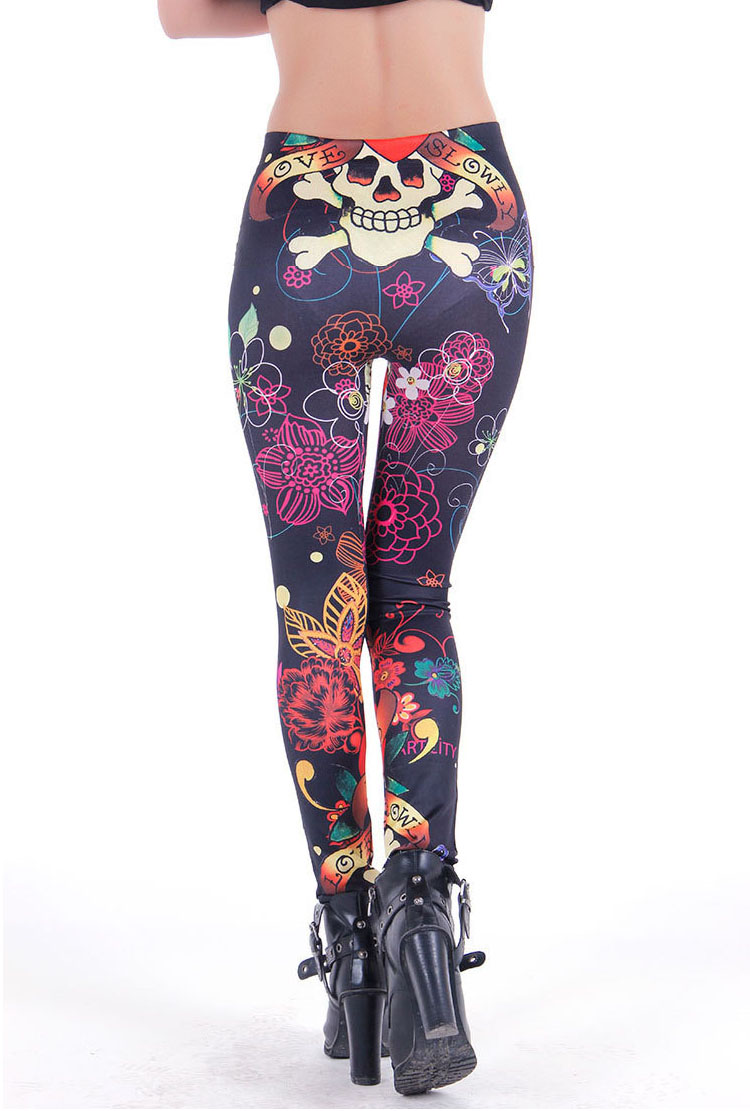 Skull-skinny-leggings-wholesale