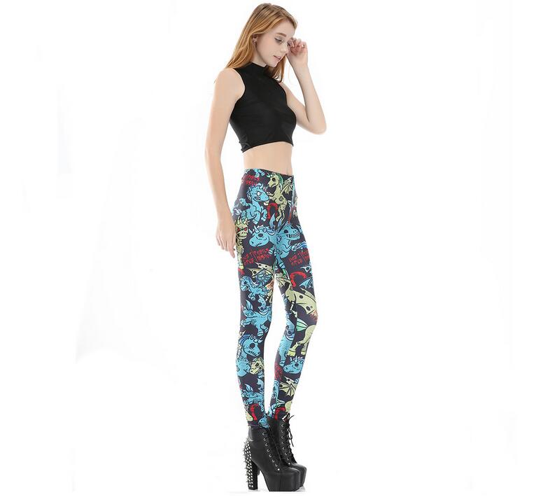 Cartoon-horse-printed-leggings-wholesale