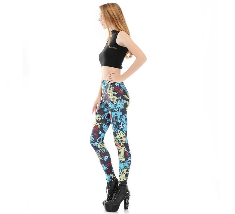 Cartoon-horse-printed-leggings-wholesale