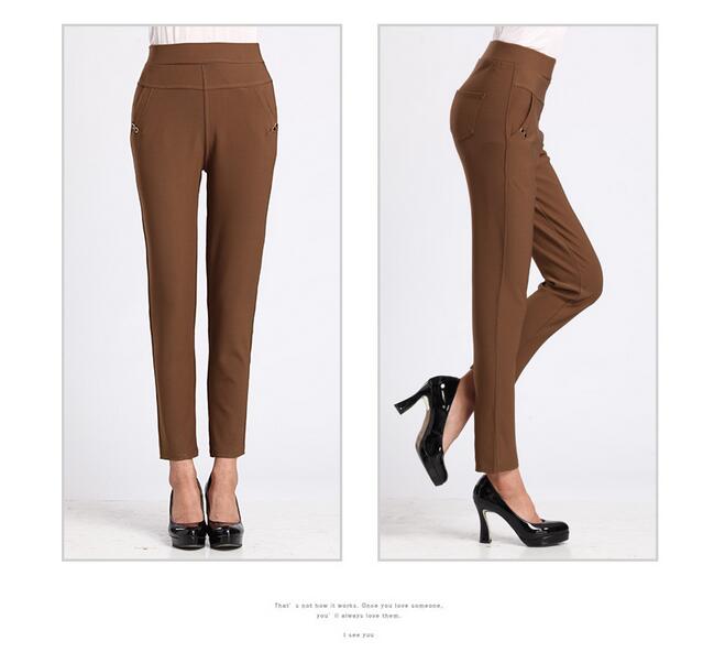 Elderly-female-waist-elastic-solid-color-pants-wholesale