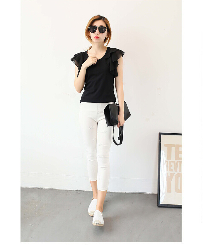 Fashion-female-hole-7-minutes-pencil-pants-wholesale