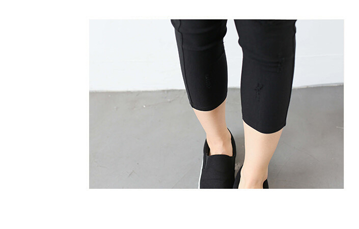 Fashion-female-hole-7-minutes-pencil-pants-wholesale