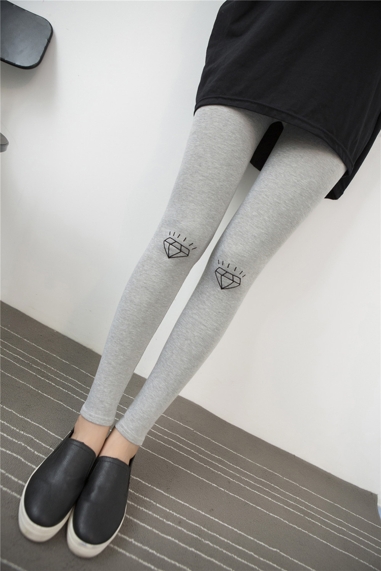 Female-Knee-diamond-pattern-cotton-legging-wholesale