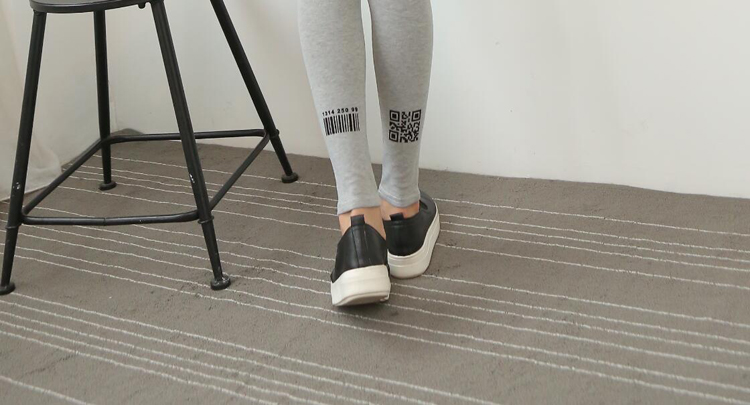 Female-barcode-font-pattern-cotton-legging-wholesale