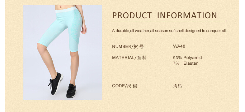 Female-breathable-sweatpants-tight-five-points-leggings-wholesale