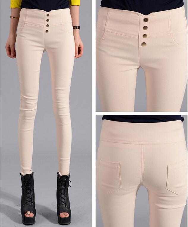 Female-color-stretch-feet-pencil-pants-wholesale