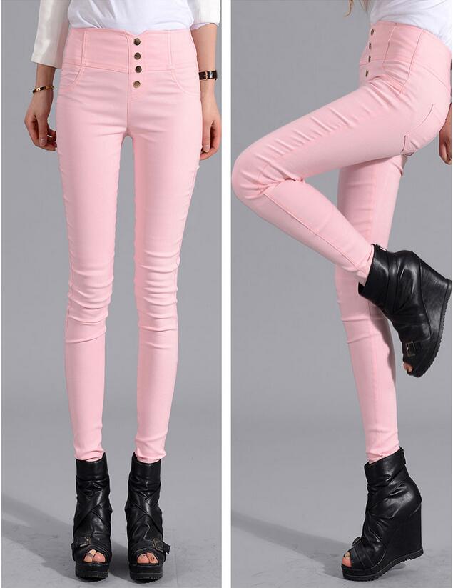 Female-color-stretch-feet-pencil-pants-wholesale