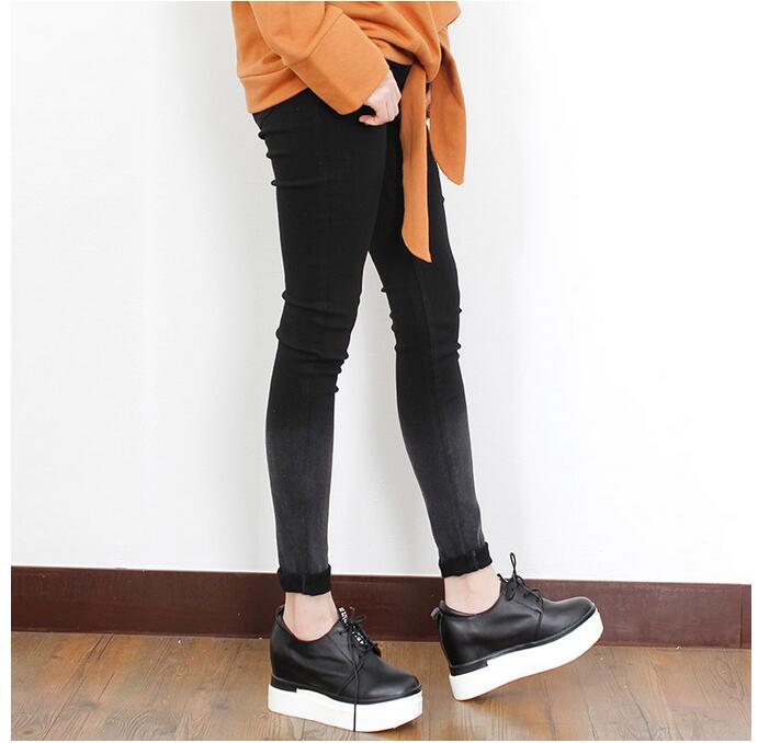 Female-gradient-tight-elastic-foot-trousers-wholesale