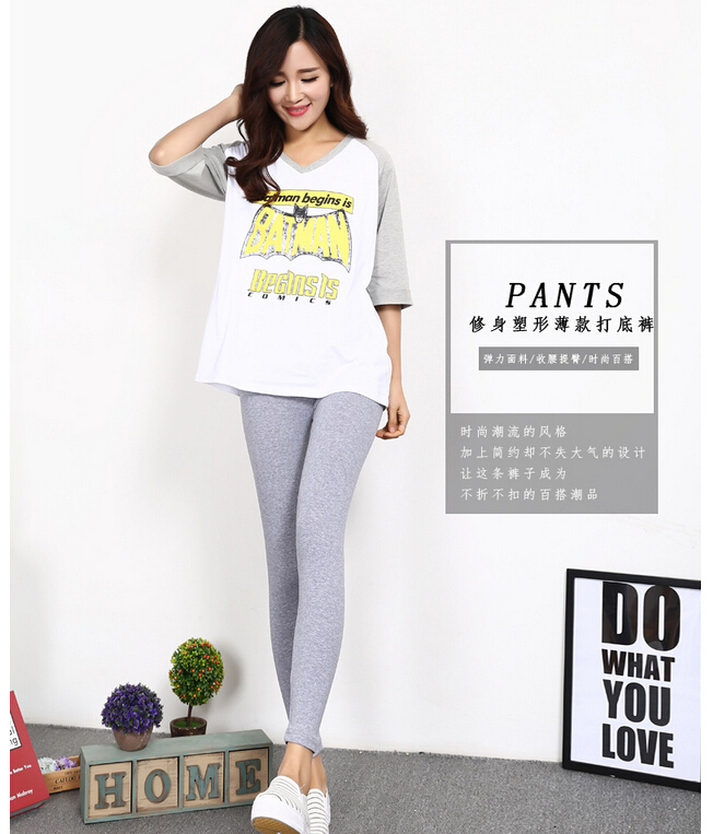 Female-leisure-wear-outside-pure-cotton-nine-minutes-pants-wholesale