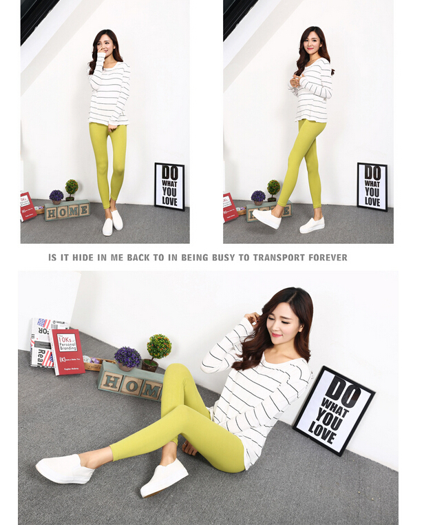 Female-leisure-wear-outside-pure-cotton-nine-minutes-pants-wholesale