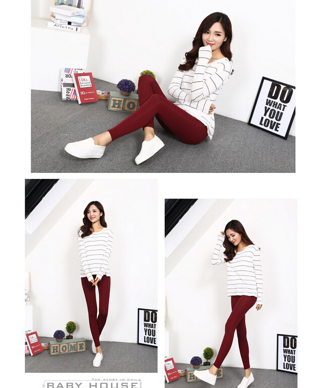 Female-leisure-wear-outside-pure-cotton-nine-minutes-pants-wholesale