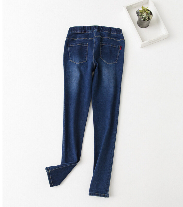 Female-show-thin-jeans-tall-waist-elastic-pencil-pant-wholesale