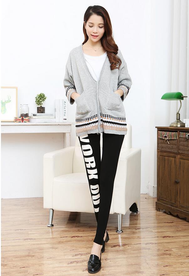 Lady-letters-offset-printing-black-leggings-wholesale