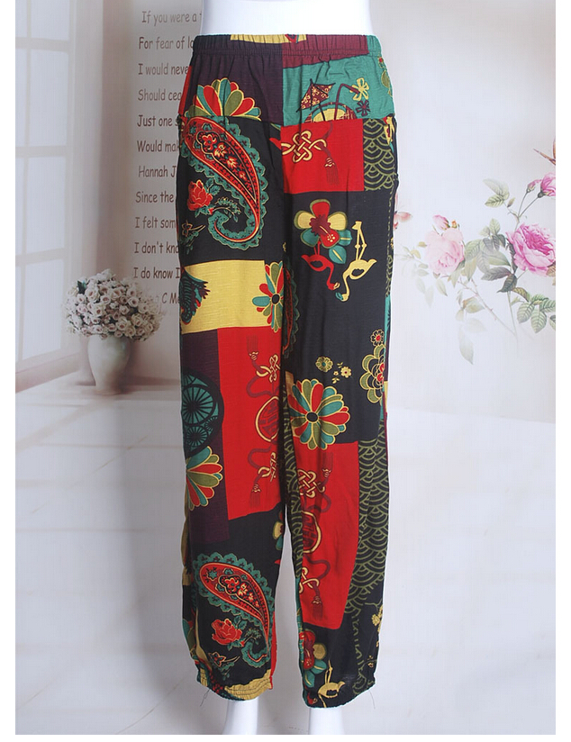 Nine-points-bamboo-cotton-elderly-mother-leisure-leggings-wholesale