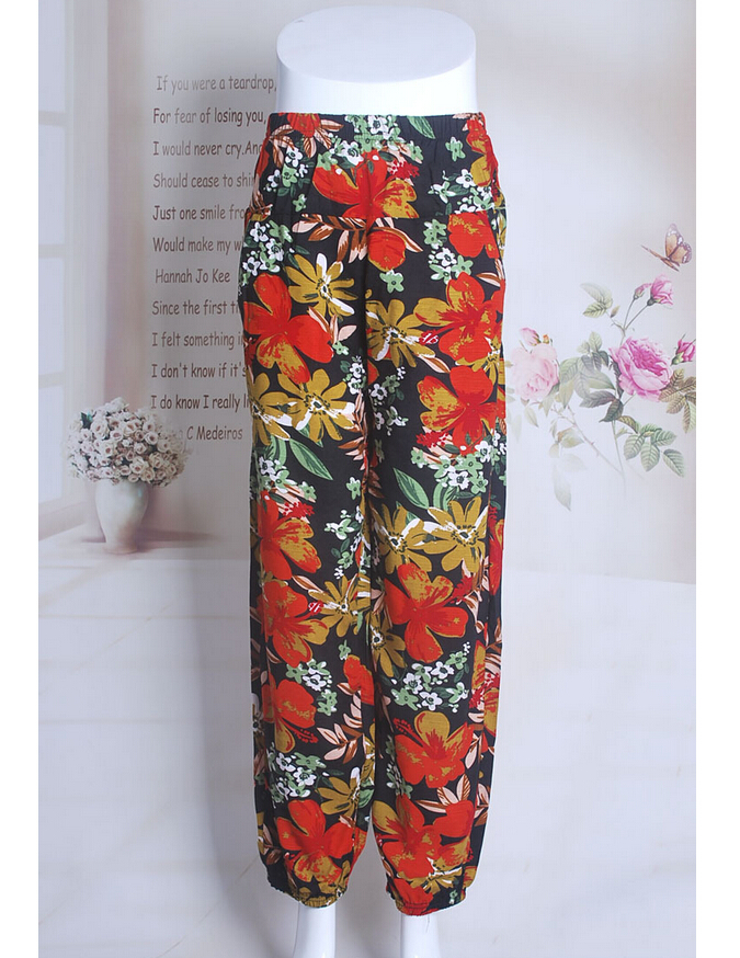 Nine-points-bamboo-cotton-elderly-mother-leisure-leggings-wholesale