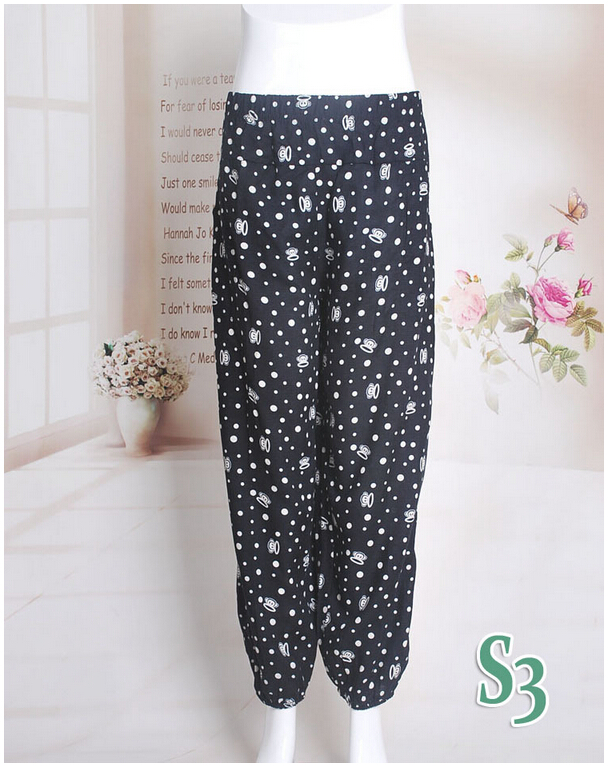 Nine-points-bamboo-cotton-elderly-mother-leisure-leggings-wholesale