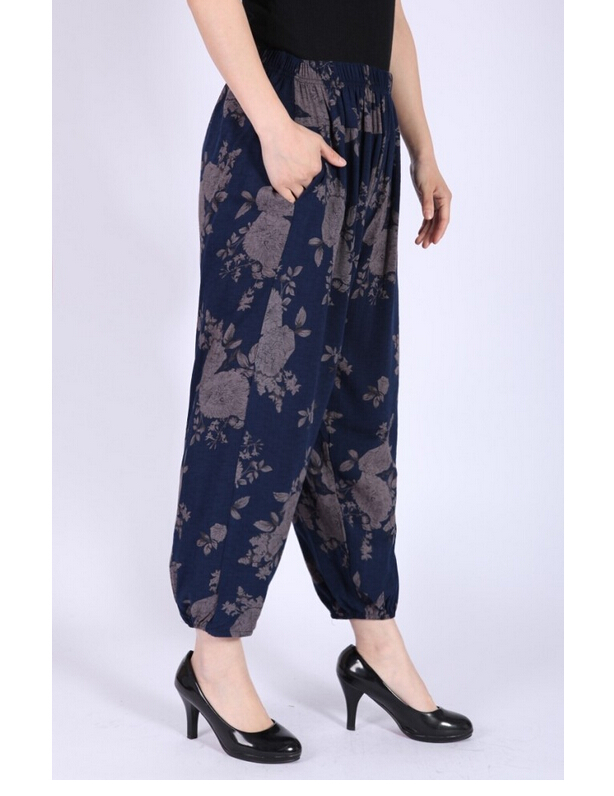 Nine-points-bamboo-cotton-elderly-mother-leisure-leggings-wholesale