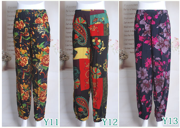 Nine-points-bamboo-cotton-elderly-mother-leisure-leggings-wholesale