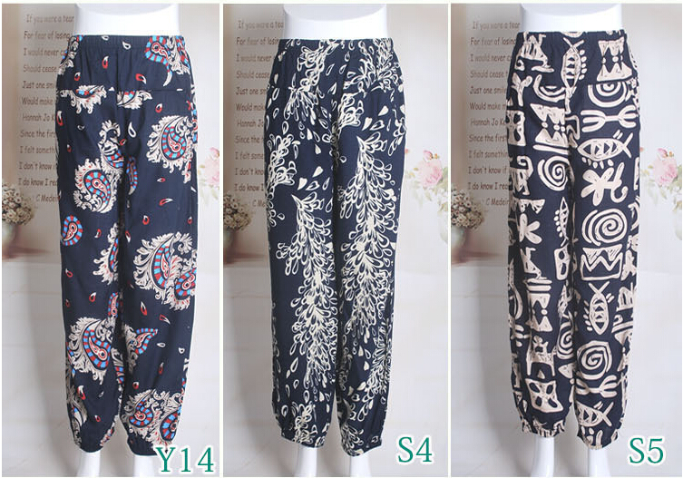 Nine-points-bamboo-cotton-elderly-mother-leisure-leggings-wholesale