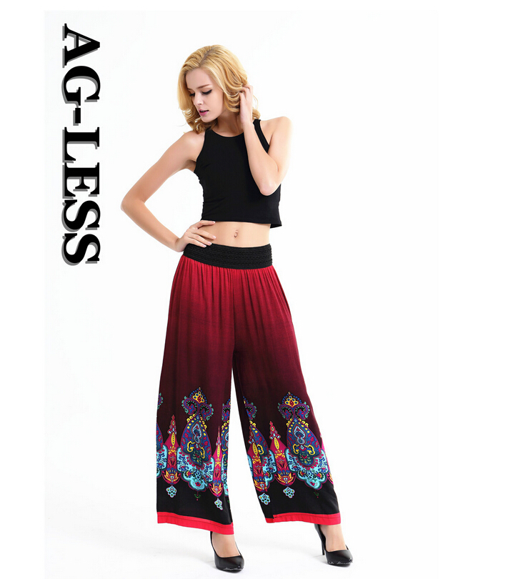 Printed-cotton-national-wind-wide-legged-pants-wholesale