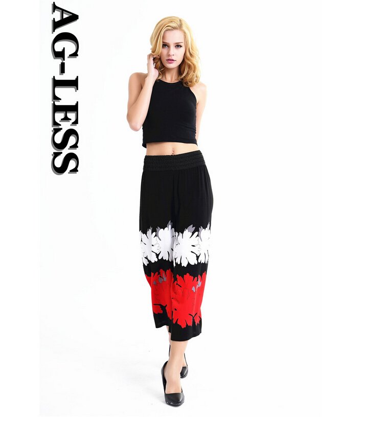 Printed-cotton-national-wind-wide-legged-pants-wholesale