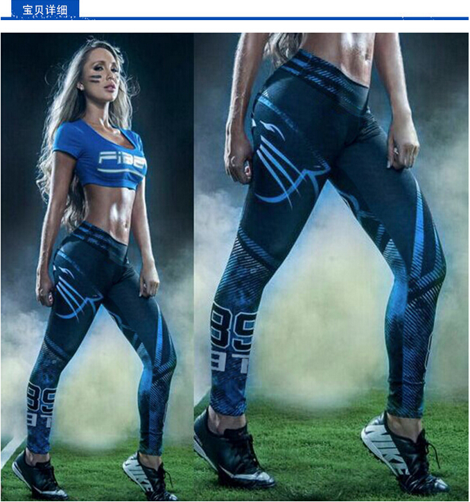 Rugby-panther-3d-printing-tall-waist-elastic-thin-yoga-pants-wholesale