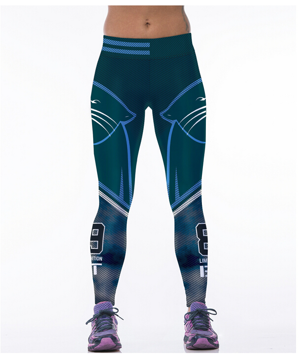 Rugby-panther-3d-printing-tall-waist-elastic-thin-yoga-pants-wholesale