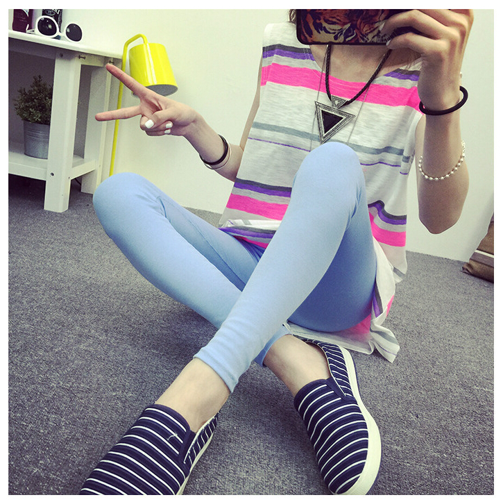 Show-thin-cotton-spandex-candy-color-pencil-pants-wholesale