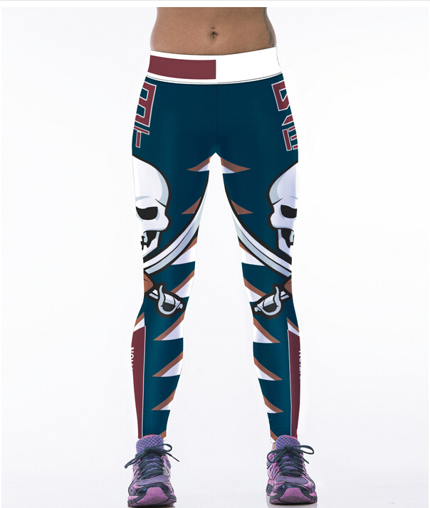 Skull-logo-3d-digital-printing-leisure-yoga-pants-wholesale