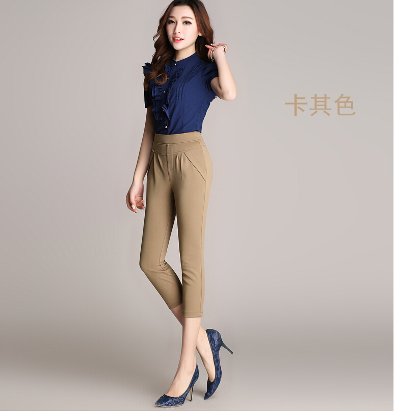 Summer-Elastic-harlan-7-minutes-of-women-show-thin-leg-pants-wholesale