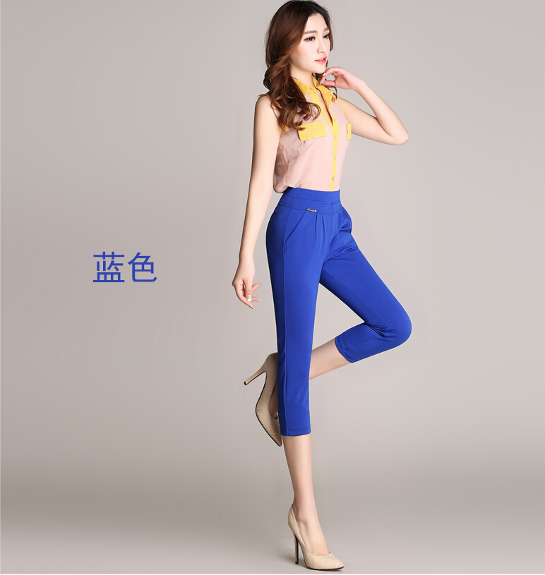 Summer-Elastic-harlan-7-minutes-of-women-show-thin-leg-pants-wholesale