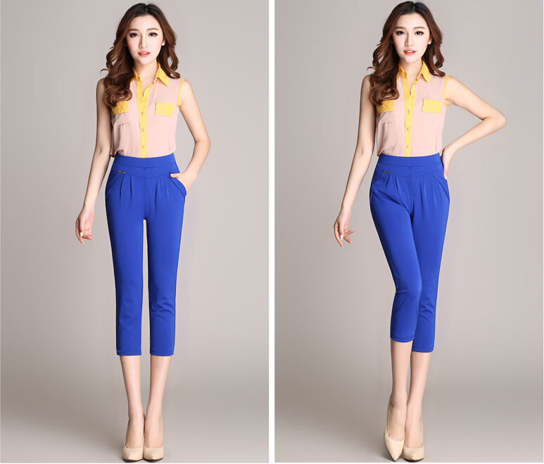 Summer-Elastic-harlan-7-minutes-of-women-show-thin-leg-pants-wholesale