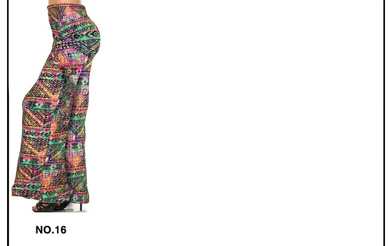 Summer-female-printing-nine-minutes-Straight-leg-pants-wholesale