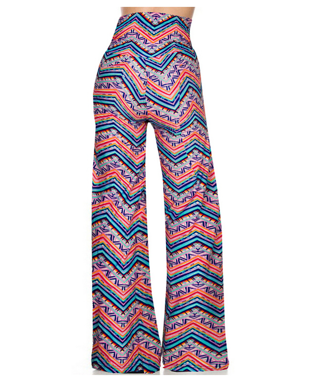 Summer-female-printing-nine-minutes-Straight-leg-pants-wholesale