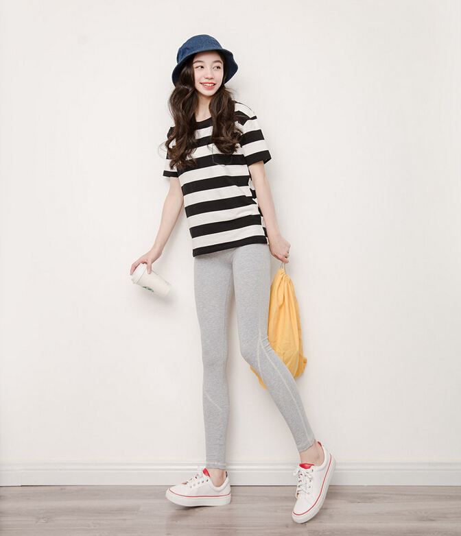 Thin-cotton-line-movement-nine-minutes-female-pants-wholesale