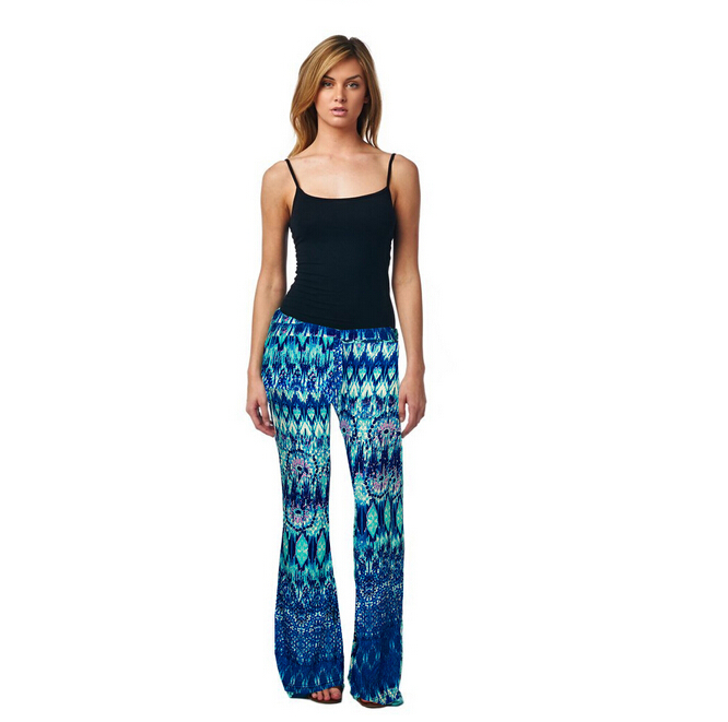 Trend-spring-summer-trumpet-printed-leggings-wholesale