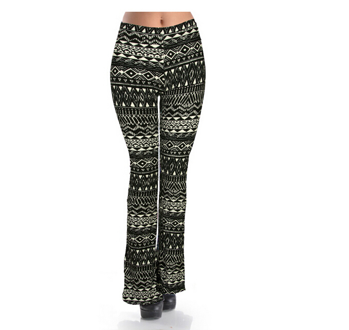 Trend-spring-summer-trumpet-printed-leggings-wholesale