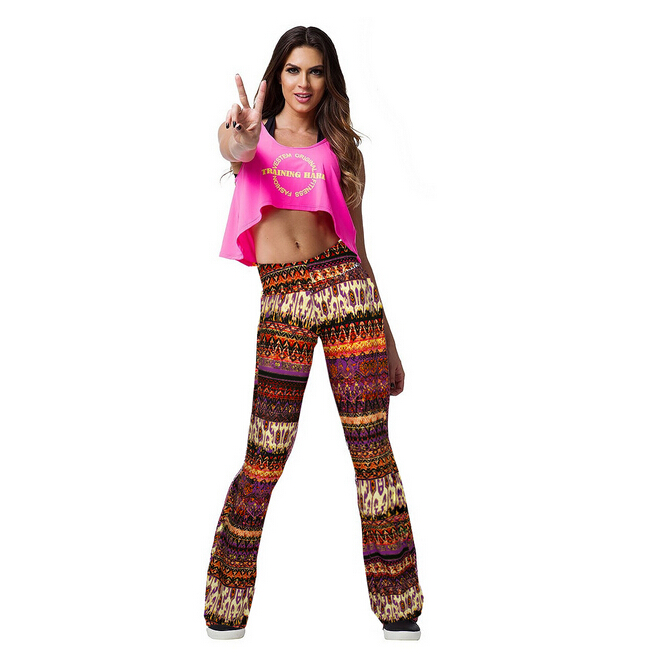 Trend-spring-summer-trumpet-printed-leggings-wholesale