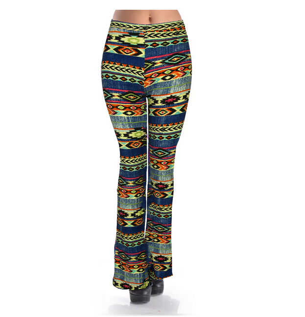 Trend-spring-summer-trumpet-printed-leggings-wholesale