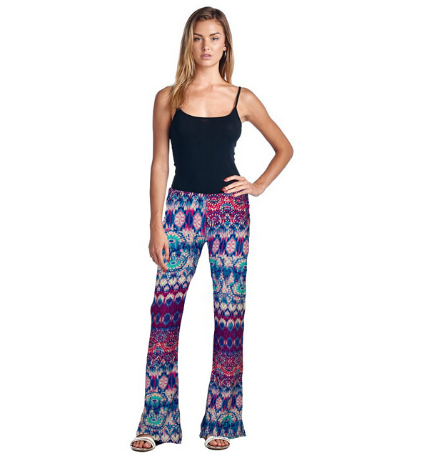 Trend-spring-summer-trumpet-printed-leggings-wholesale