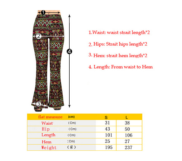 Trend-spring-summer-trumpet-printed-leggings-wholesale