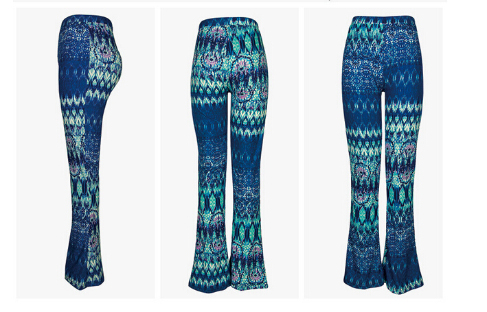 Trend-spring-summer-trumpet-printed-leggings-wholesale